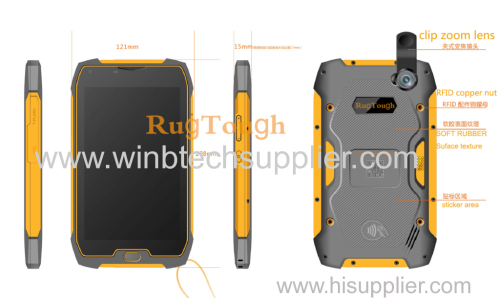 1d2d rfid ir fingerprint thermal image rug-ged tablet pc ex atex iecex tablet pc android 4G LTE NFC Android Rugged Table