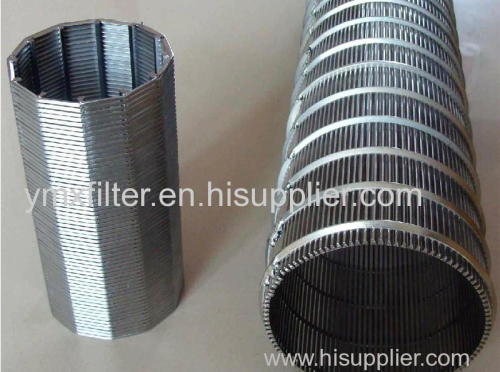 High Precision Wedge Wire Screen Filter Pipe Wedge Wire Pipe /Tube/Cylinder Wedge Wire Screen