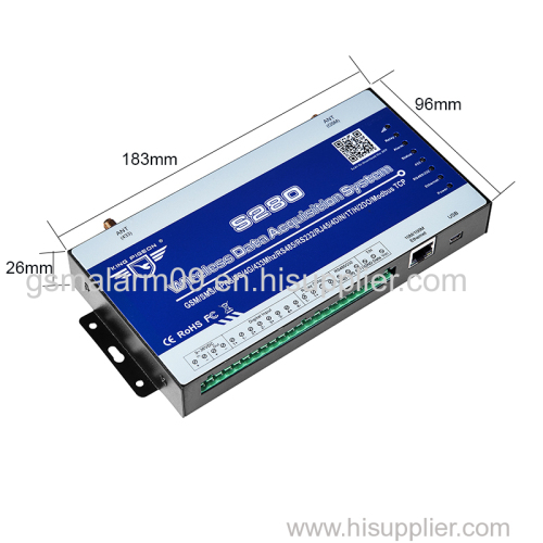 Data Acquisition Modules PLC Data Via RS485 Serial Port to 433 MHz Wireless Network