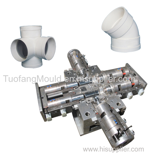 plastic pvc pipe fitting mould injection mould pvc Tee fitting mould