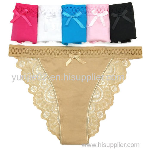 Wholesale Yun Meng Ni Ladies Lingerie Young Girls Sexy Underwear Women Back Transparent Lace Panties