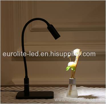 euroliteLED Dimmable LED Black Table Lamp with 3-Level Dimmer