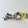 Plastic and stainless steel Butterfly Handle American/German Type Hose Clamp