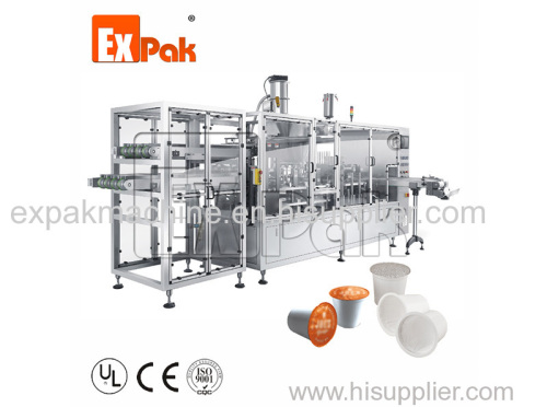 Linear Type Kcup Filling Sealing Machine CP5002K/CP5004K