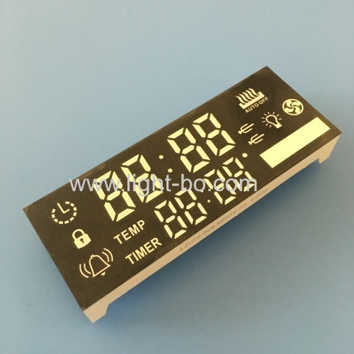 Multicolour custom made 8 Digit 7 Segment led display module for oven timer control panel