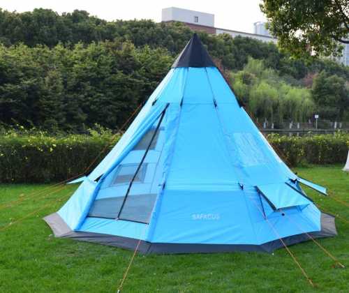 Large space 6-person teepee tent