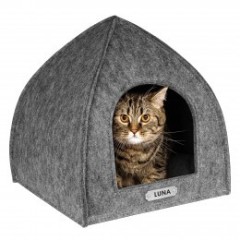 Comfortable and Attractive 100% wool felt pet house pet bed carry bag for cats and dogs