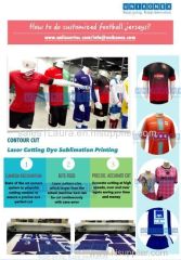 Unikonex laser cutting dye sublimated sports jerseys