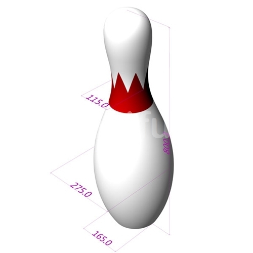 Costumes advertising inflatable LED bowling pins