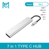 MC 7 in 1 USB Type C Hub Hdmi 4K USB C Hub to Gigabit Ethernet Rj45 Lan Adapter for Macbook Pro