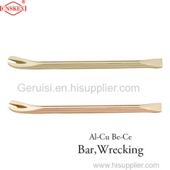 Al-cu Non-spark Bar Wrencking safety manual tools