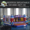 Commercial inflatable bounce house with rocket theme