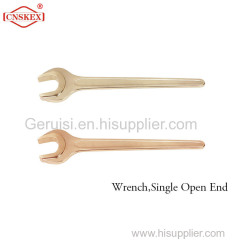 Wrench Single Open End non sparking Aluminum bronze 19mm