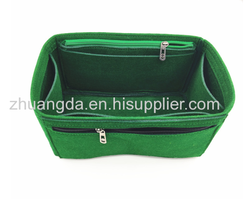 Felt cosmetic bag multi-functional storage bag large capacity felt bag can be customized simple lining bag
