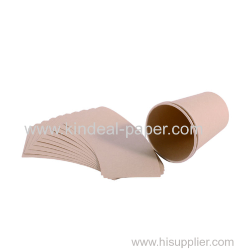 nature color bamboo cup paper board