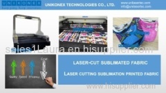 Unikonex sublimation fabric laser cutting machine