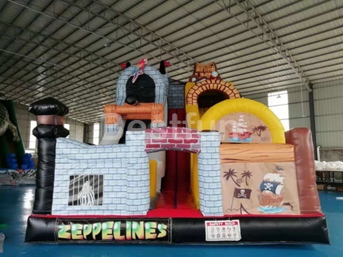 Commercial outdoor pirate theme inflatable slide