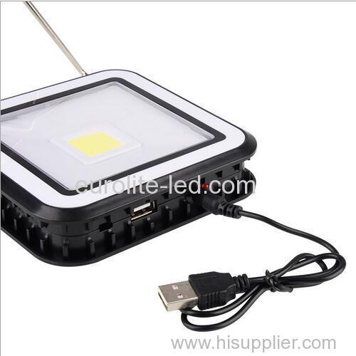 euroliteLED 3W COB Solar LED Lights Portable Outdoor Camping Lamp USB Rechargeable