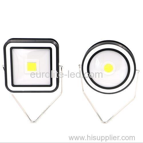 euroliteLed 3W LED COB Round Camping Lights Battery Powered 2 Brightness Modes Outdoor Lighting Barbecue Lamps
