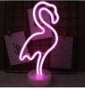 Led Neon Flamingo Night Light Fevistal Holiday Decration Light