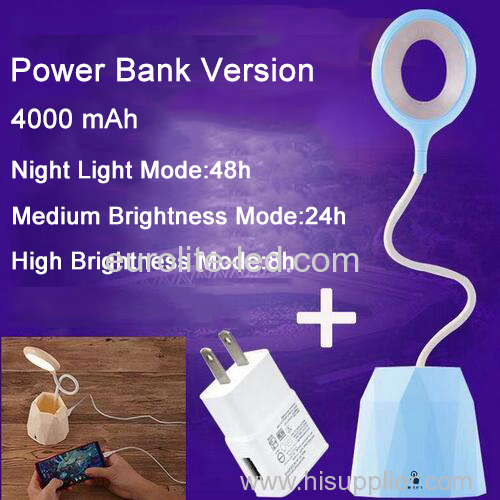 euroliteLED 2.5W Blue Dimmable Multi-use Desk Lamp Rechargeable 4000mAh 3 Gear Touch Control 4000K Eye-Caring Lamp