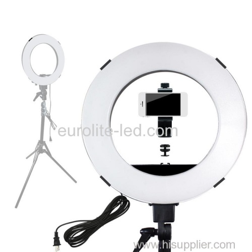 euroliteLED 50W 18inch Ring light Photography Ring Lamp Makeup LED with Stand Hot Shoe for Camera and Smart Phone