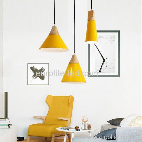 euroliteLED Yellow Single-Head LED Chandelier Nordic Modern Simplicity Pendant Lamp Hanging Wire 120cm Freely Adjustable