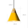 euroliteLED Yellow Single-Head LED Chandelier Nordic Modern Simplicity Pendant Lamp Hanging Wire 120cm Freely Adjustable