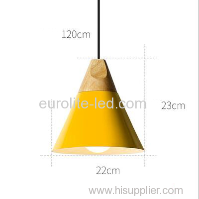 euroliteLED Yellow Single-Head LED Chandelier Nordic Modern Simplicity Pendant Lamp Hanging Wire 120cm Freely Adjustable