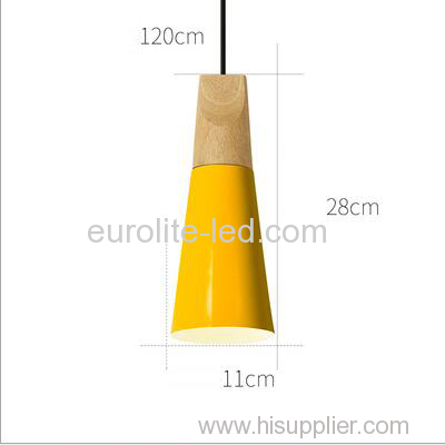 euroliteLED 9W Yellow Single-Head LED Chandelier Nordic Modern Pendant Lamp Hanging Wire 120cm Freely Adjustable