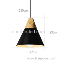 euroliteLED Black Single-Head LED Chandelier Nordic Modern Simplicity Pendant Lamp Hanging Wire 120cm Freely Adjustable