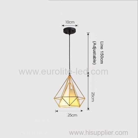 euroliteLED 12W 25cm Iron Art Chandelier Nordic Creative Living Room Lights Bedroom Restaurant Illumination