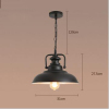 euroliteLED 40W Black Retro Hanging Lamp Vintage Loft Industrial Ceiling Light Black Pendant Lamp Iron Hanging Lamp