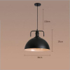 euroliteLED 10W Black S Vintage Lighting Retro Pendant Lamp Iron Shade Industrial Chandelier