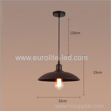 euroliteLED 40W S Industrial Rustic Pendant Light Fixture Antique Hanging Light
