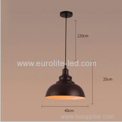 euroliteLED 10W L Metal Industrial Pendant Light Vintage Barn Hanging Lamp Modern Iron Ceiling Light Dining Room Lamp