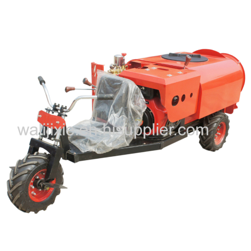 WALI mini three wheel type orchard diesel engine air blast power sprayer