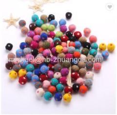 wholesale handmade wool felt toys 50mm handmade felt balls Hign quality(Special sizes can be customized according to cu