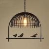 euroliteLED Single Head Bird Cage Chandelier Vintage Loft Metal Ceiling Lamp