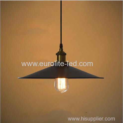 euroliteLED Wrought Iron Small Chandelier Retro Vintage Industrial Pendant Light with UFO Iron