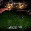 Led Solar Powered Firework Explode Holiday Courtyard Decoration Pin Lamp