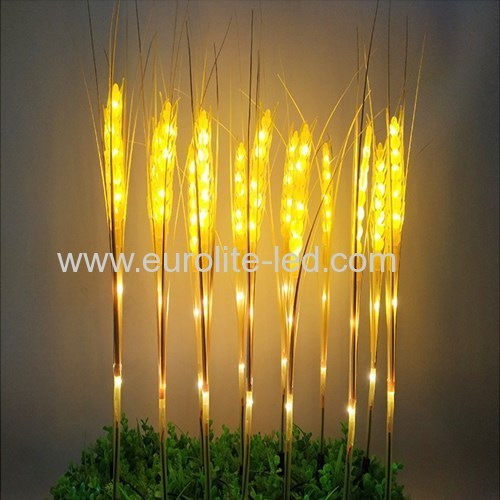 Led Solar Powered Wheat Spike Outdoor Waterproof Decoration Garden Street Light