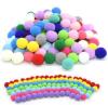 100Pcs 15/20/25mm Fluffy Soft Pompom Balls Handmade Kids Toys Wedding Decoration DIY Pom Poms Felt Ball Sewing Craft Sup