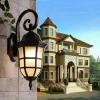 euroliteLED Aluminium Garden Light Outdoor Wall Lamp with Glass Lantern