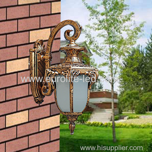 euroliteLED Bronze Waterproof Outdoor Wall Lamp Antique Aluminum Metal Gate External Glass Lantern Wall Sconce