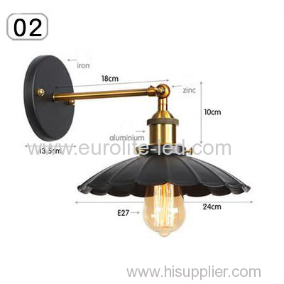 euroliteLED Industrial Vintage Wall Lamp Fixture Simplicity Arm Swing Wall Lights(Model 2)