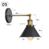 euroliteLED Industrial Vintage Wall Lamp Fixture Simplicity Arm Swing Wall Lights(Model 5)