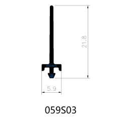 5.9mm Polyamide Insulating Profiles for Thermally Insulated Aluminum Windows & Doors