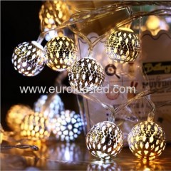 Led Solar PoweredHollow Out Morocco Ball Romantic 8 Modes Holiday Room Decoration Night Light