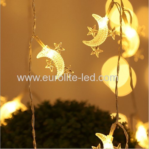 Led Moon Star String USB Cute Holiday Room Garden Decoration Night Light